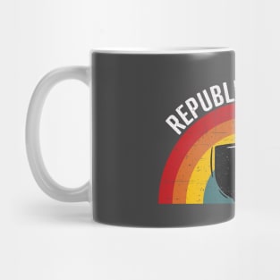 Republican Tears Sunset Retro Gift Mug